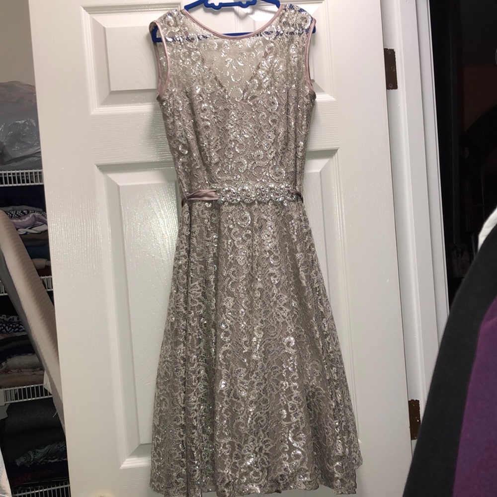 Sparkly silver dress
